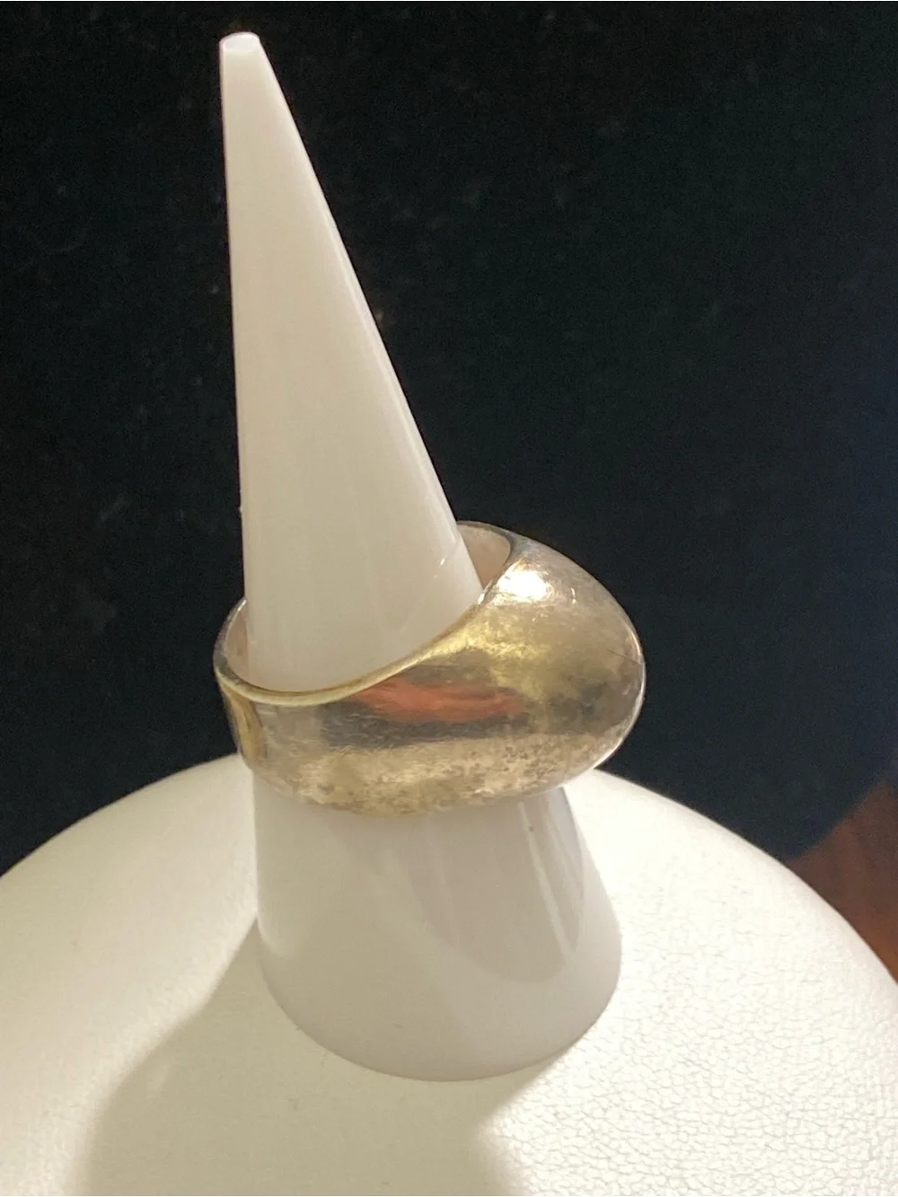 Vintage Sterling Silver Taxco Mexico TR-46 Modernist Sculptural Ring Band